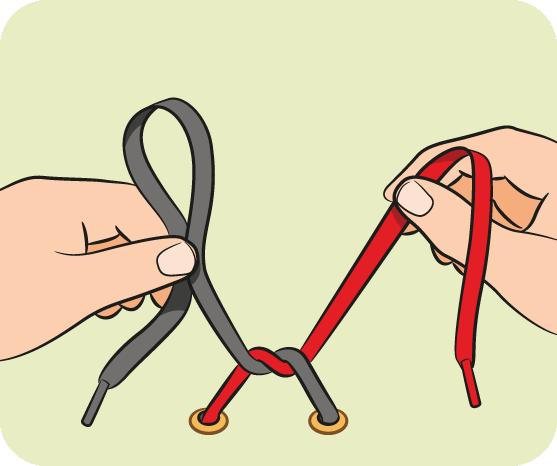 بستن بند کفش - کفش شهپر